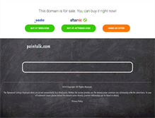 Tablet Screenshot of paintalk.com